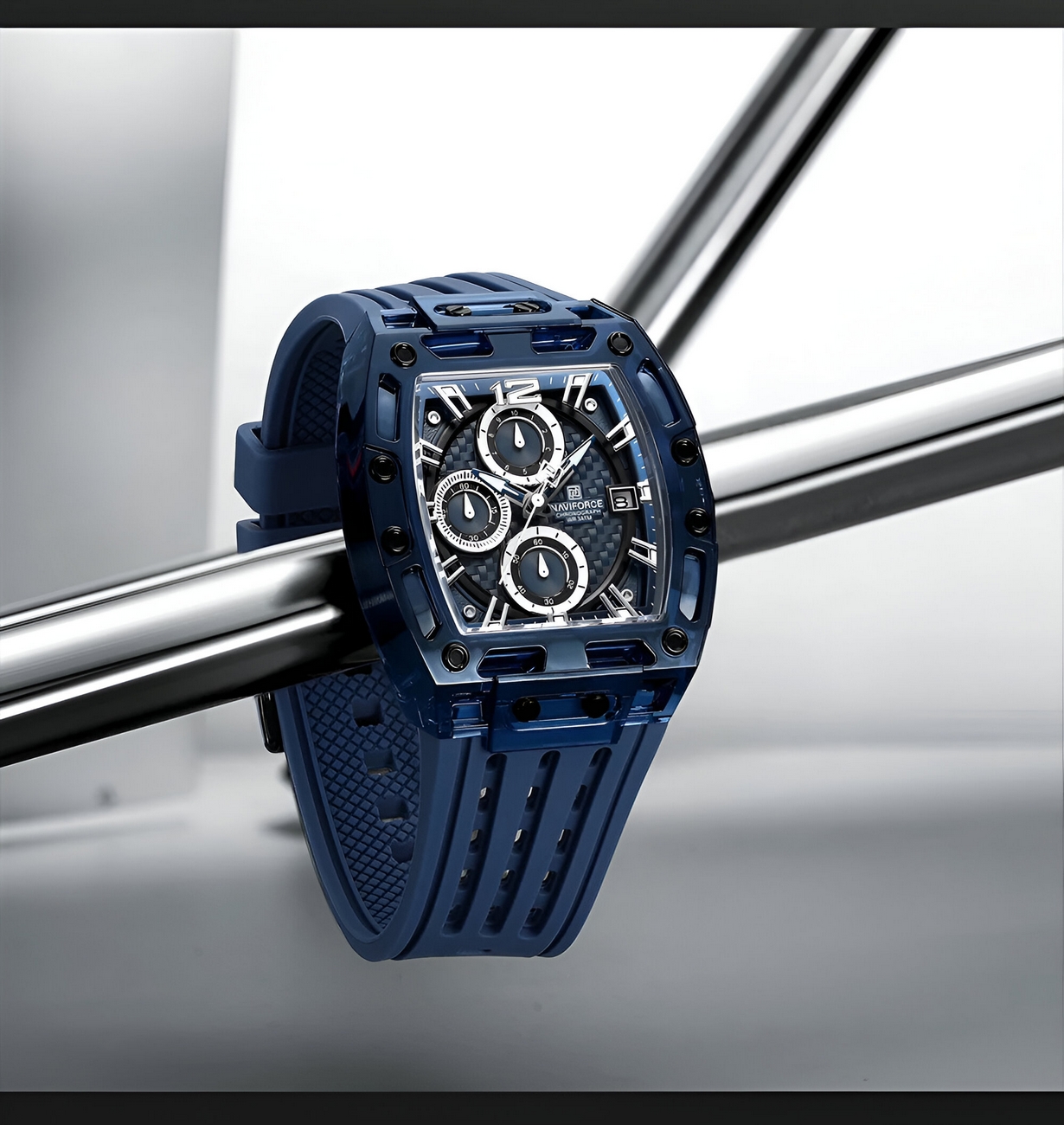 Reloj Naviforce Deportivo Nf7105 Goma Hombre